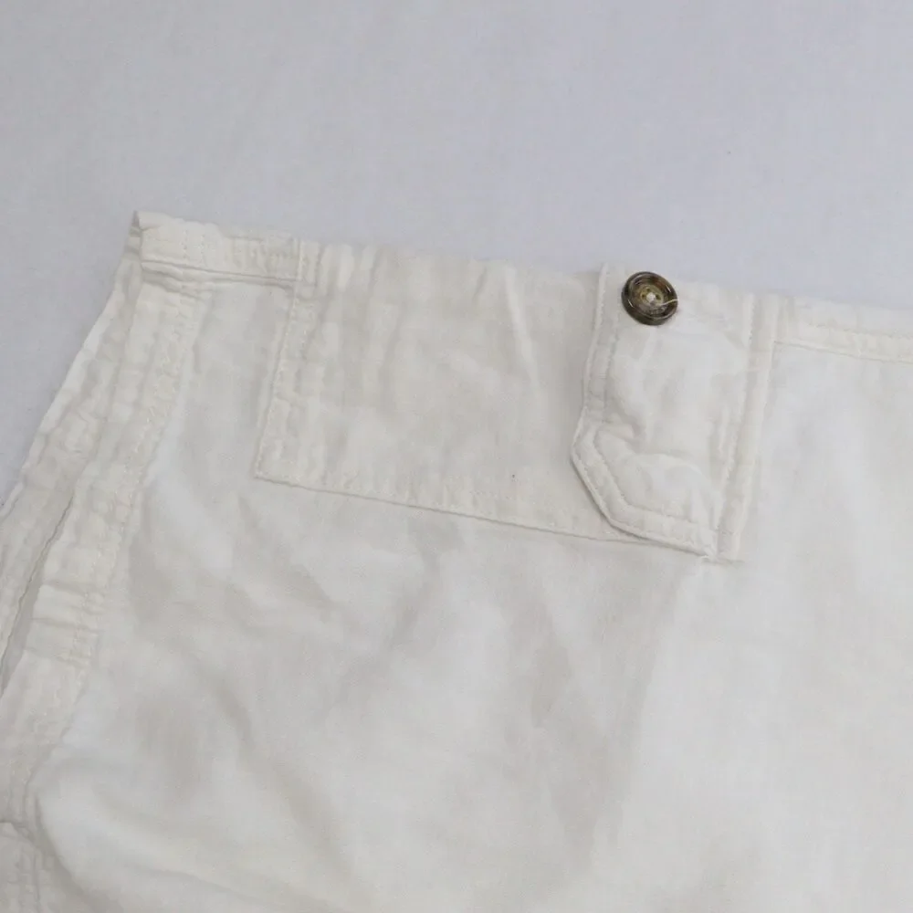 Tasso Elba Men's Cargo Shorts Size 36 Linen Cotton Blend Flat Front Chino - Picture 3 of 8